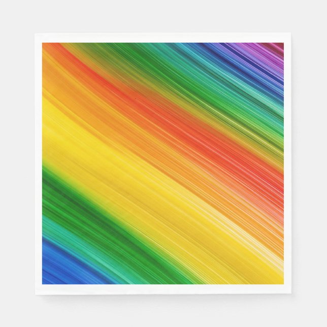 Vibrant Rainbow of Colours Napkin (Front)