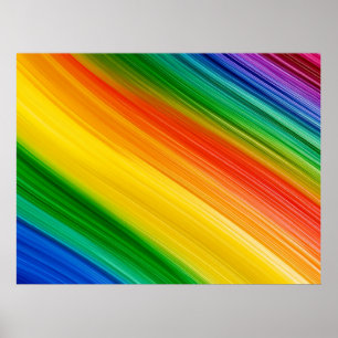 Vibrant Rainbow of Colours Poster