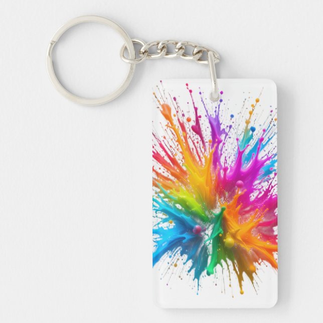 Vibrant Rainbow Paint Splatter Explosion (Devant)