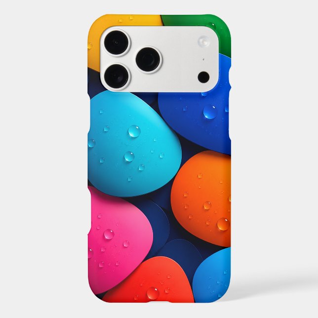 Vibrant Rainbow Stones with Dew Drops Colourful Ab (Back)