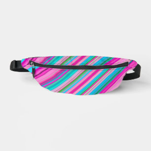 Vibrant Rainbow Stripe Pattern Design Fanny Pack