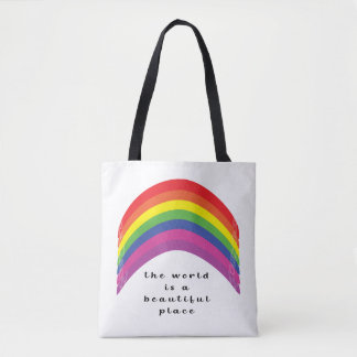Vibrant Rainbow  Tote Bag