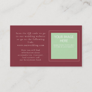Vibrant Red and Pink Floral Enclosure Card