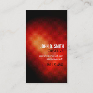 Vibrant Red Business Card