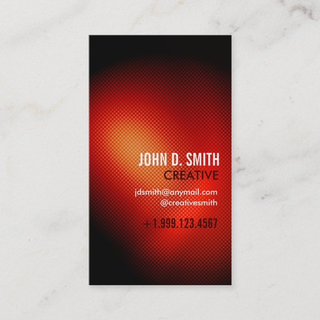 Vibrant Red Business Card (Front)