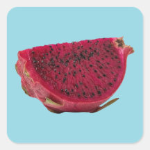 Vibrant Red Dragon Fruit Wedge Illustration