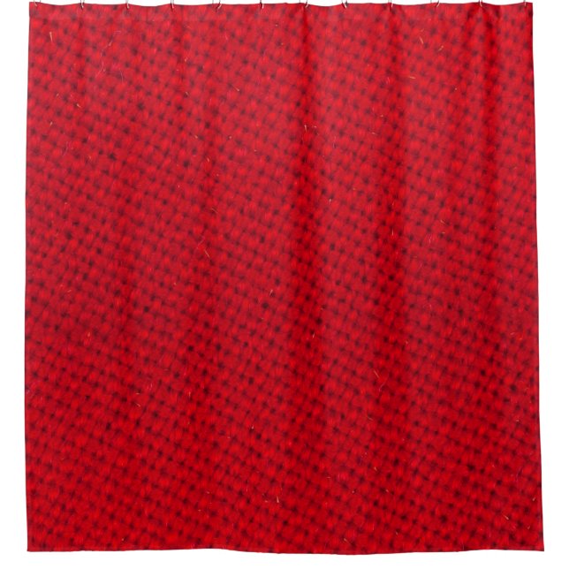 Vibrant Red Fabric Texture (Front)