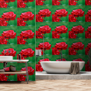 Vibrant Red Rose image Adding a Bold and Romantic Wallpaper