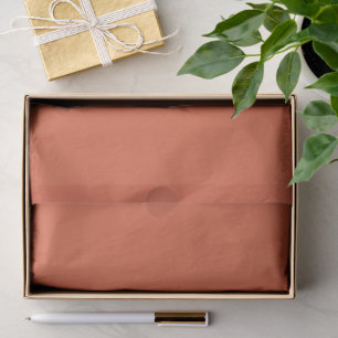 Vibrant Reddish Shade Of Orange Pop Of Color Tissue Paper