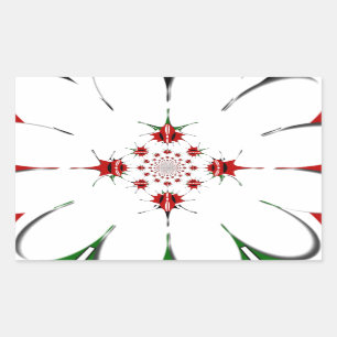 Vibrant Republic of Kenya Shield Flag Kaleidoscope Sticker