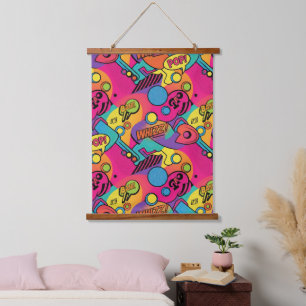 Vibrant Retro Pop Seamless Pattern Hanging Tapestry