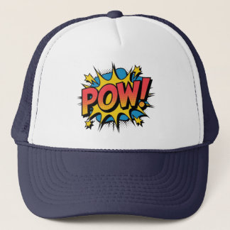 Vibrant Retro POW! Pop Art Comic Style Trucker Hat