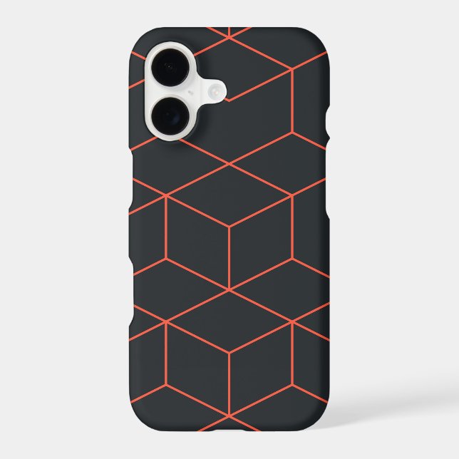 Vibrant, retro, simple, cool, trendy cube pattern (Back)