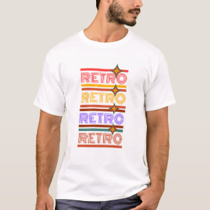 Vibrant Retro Typography Design T-Shirt