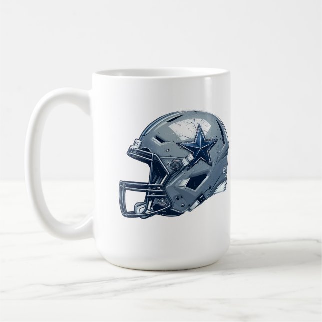Vibrant Retro Wave Art Print - Design Coffee Mug (Left)