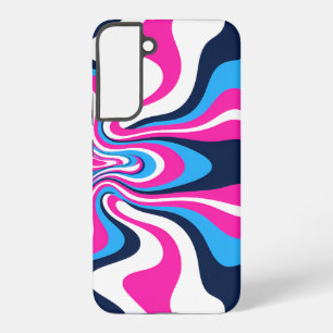Vibrant Retro Wave Art Print - Design Samsung Galaxy Case