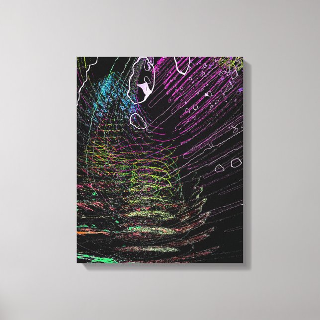 Vibrant Rings Canvas Print (Front)