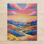 Vibrant Rolling Hills Sunflower Art Painting Jigsaw Puzzle<br><div class="desc">Enjoy hours of fun with this vibrant jigsaw puzzle featuring rolling hills adorned with golden sunflowers. This stunning painting brings the warmth of nature to life,  making it the perfect puzzle for sunflower lovers and those seeking a cheerful,  sunny challenge!</div>