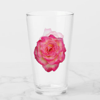 Vibrant Rose Drinking Glass