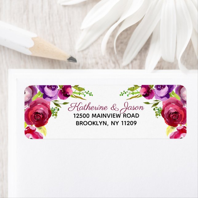 Vibrant rose Floral Romantique Jardin moderne Mari (En situation)