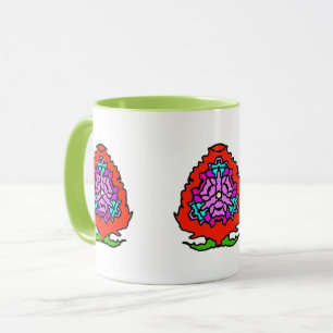 Vibrant Rose Mandala Mug