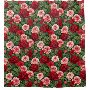 Vibrant Rose Pattern With Red And Pink Roses