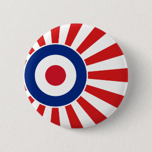 Vibrant Roundel Mods JAPAN Target Scooter 2 Inch Round Button