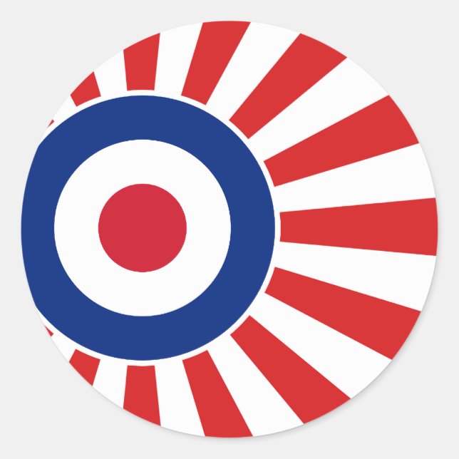 Vibrant Roundel Mods JAPAN Target Scooter Classic Round Sticker (Front)