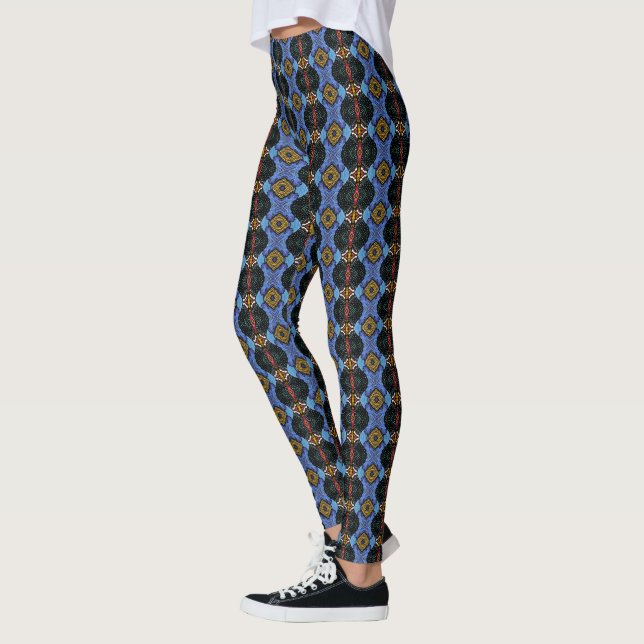 Vibrant Royalty Leggings (Left)