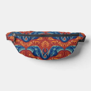 Vibrant Safari Tapestry Pattern - The White Lotus Fanny Pack