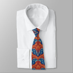 Vibrant Safari Tapestry Pattern - The White Lotus Tie