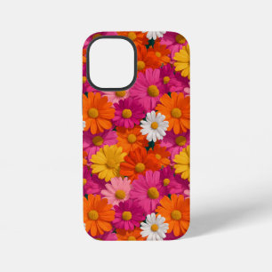 Vibrant Seamless Daisy Floral Pattern iPhone 12 Mini Case