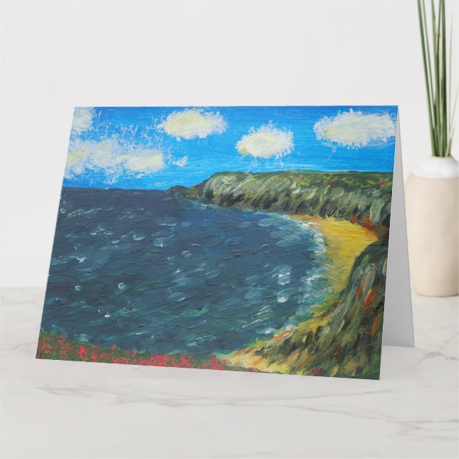Vibrant Seascape Card (Front)