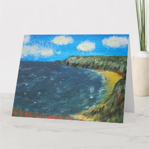 Vibrant Seascape Card