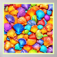 Vibrant Seashell Symphony Art