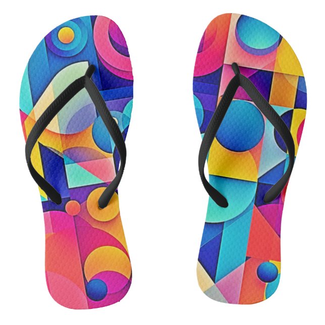 Vibrant Shape Play Flip Flops (Footbed)