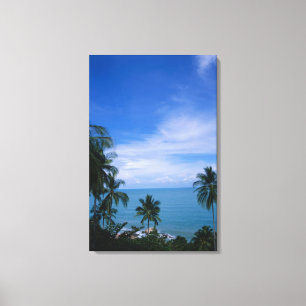 Vibrant shoreline canvas print