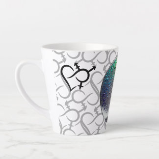 Vibrant Silver PRIDE sphere Tree Latte Mug