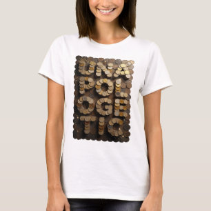 Vibrant Silver UNPOLITICAL Bold Design T-Shirt