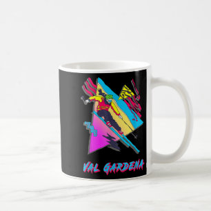 Vibrant Skiing Artwork Val Gardena Ski Skier  Coffee Mug
