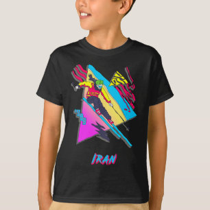 Vibrant Skiing Design With Iran Motif Ski Skier T-Shirt