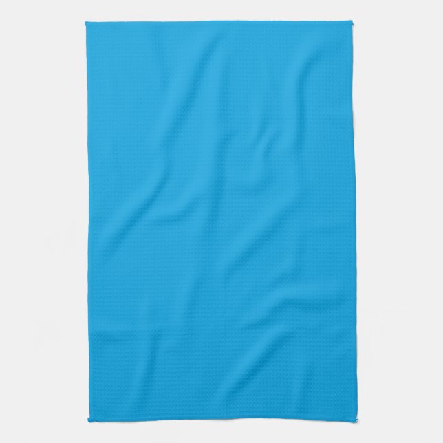 Vibrant Sky Blue Colour Decor Customize it Easily Kitchen Towel (Vertical)