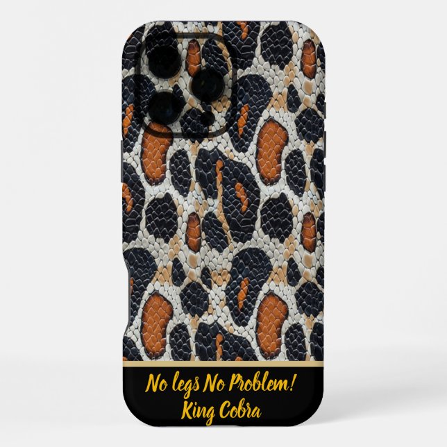 Vibrant snake skin patterns in nature iPhone case (Back)