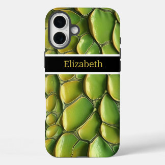 Vibrant snakeskin patterns in sunlight iPhone 16 plus case