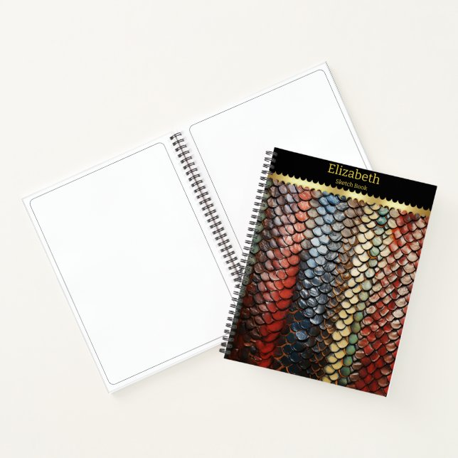 Vibrant snakeskin revealing nature's art notebook (Inside)