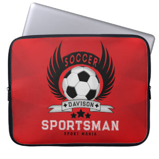 Vibrant Soccer Logo |  Sporty Birthday Gifts  Laptop Sleeve