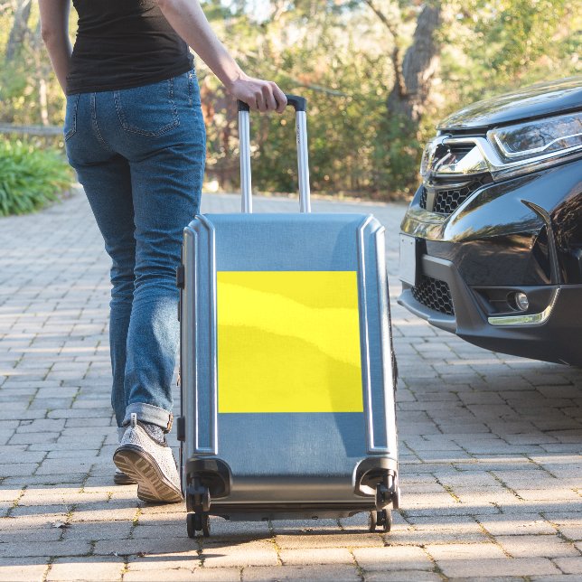 Vibrant Solid Yellow Background  (Suitcase Insitu)
