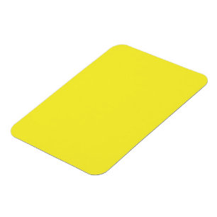 Vibrant Solid Yellow Background Magnet