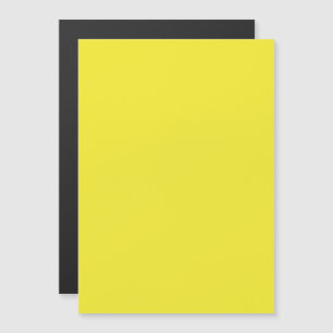 Vibrant Solid Yellow Background  Magnetic Invitation