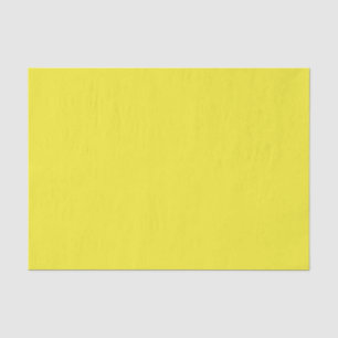 Vibrant Solid Yellow Background  Tissue Paper